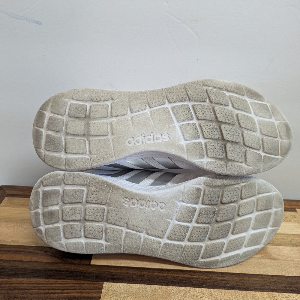 Adidas Puremotion Women's Running Sneakers White Metallic Silver Size 9.5 - Picture 3 of 6